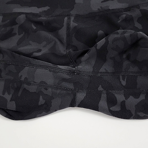 Lululemon Align Crop Legging Incognito Camo Black Grey Nulu High Rise Size 4 - Picture 6 of 11